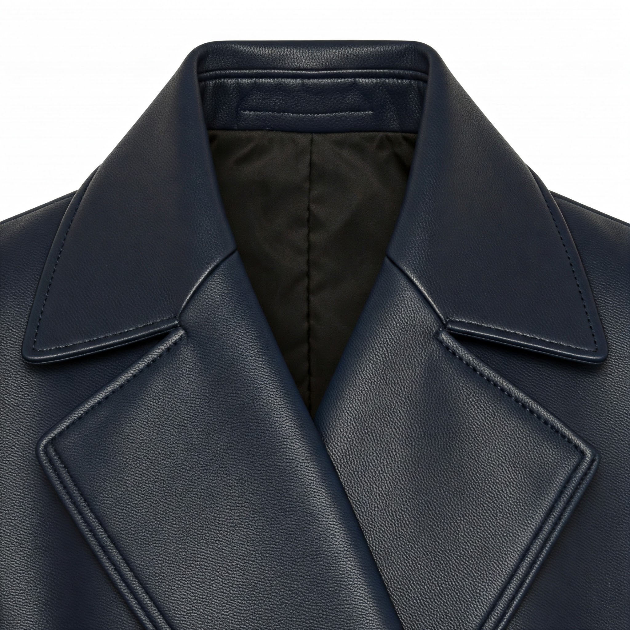 Womens Long Leather Coat