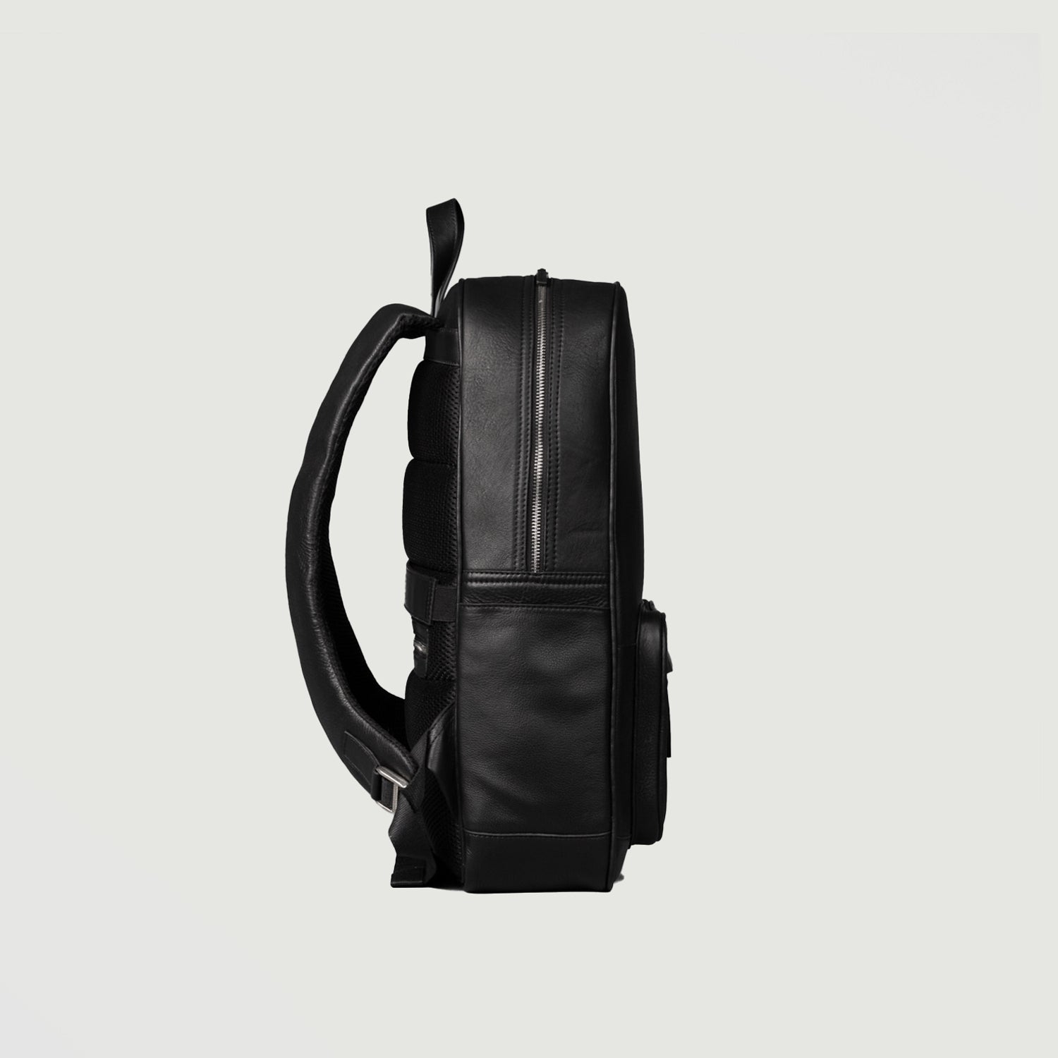 Black Leather Backpack