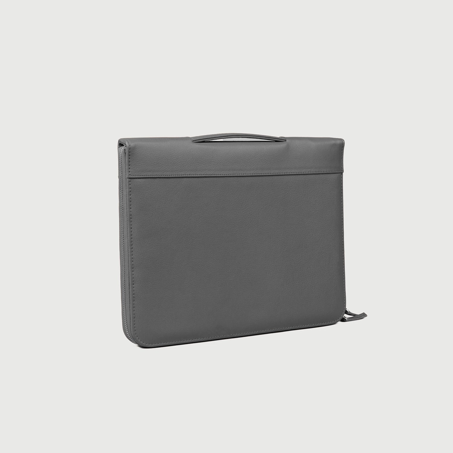Gray Leather Folio Organizer