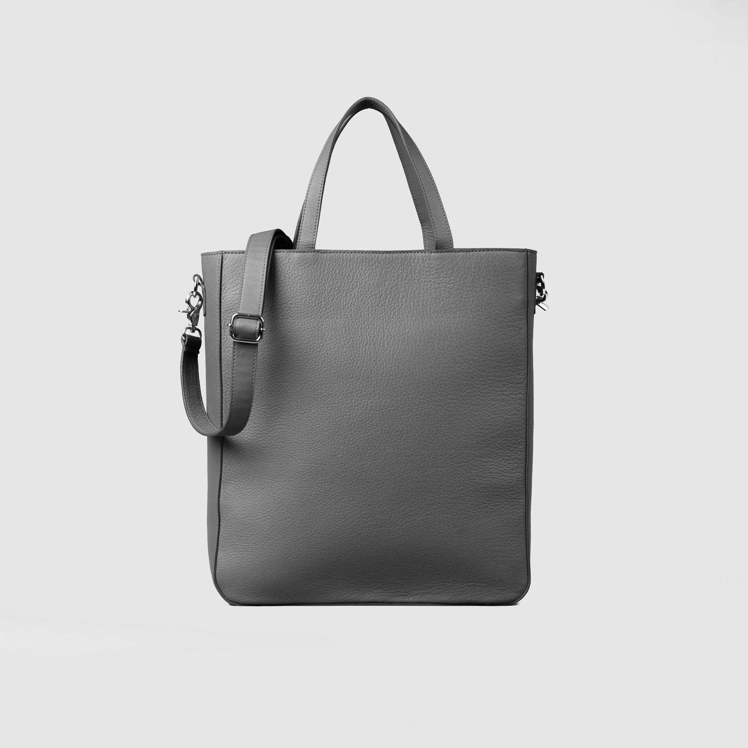 Gray Leather Tote Bags