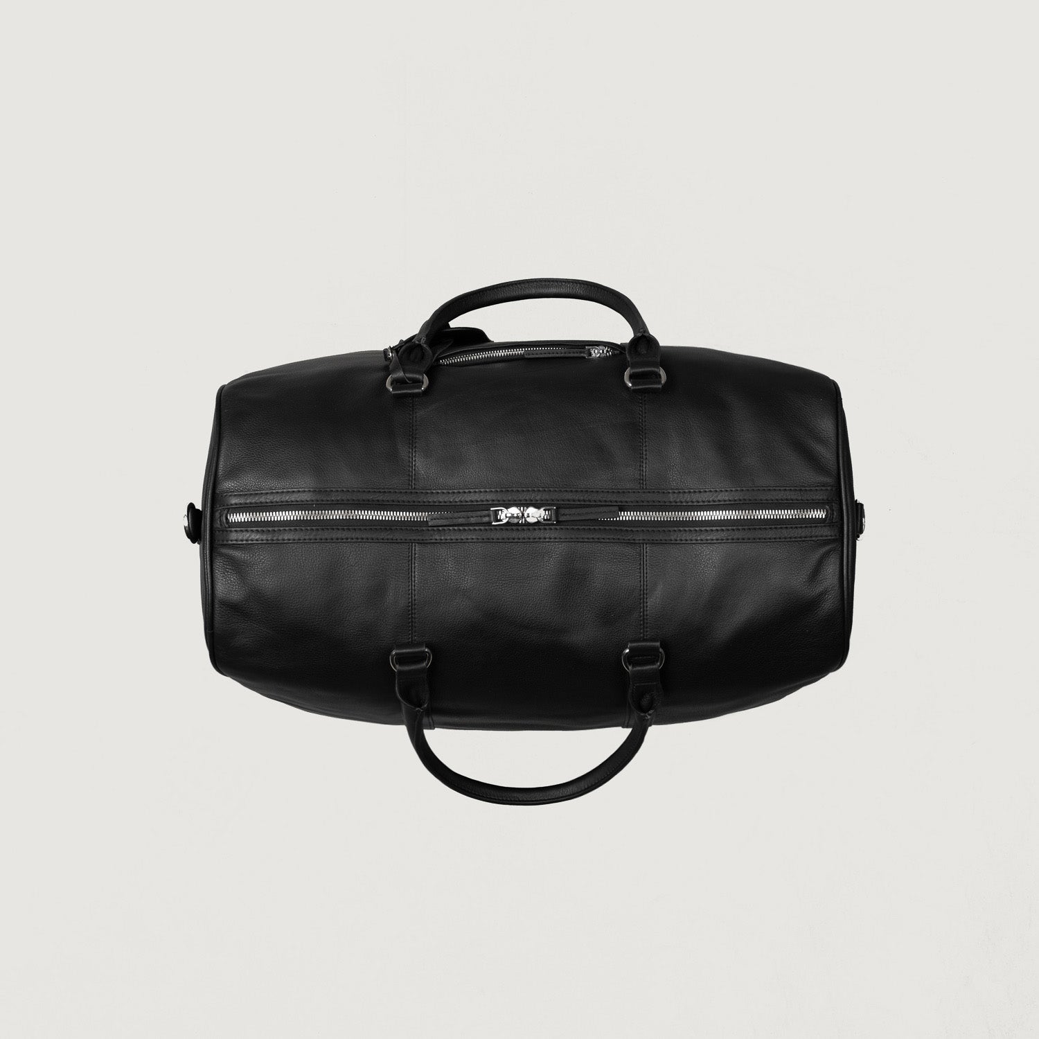 Black Leather Traveling Bag