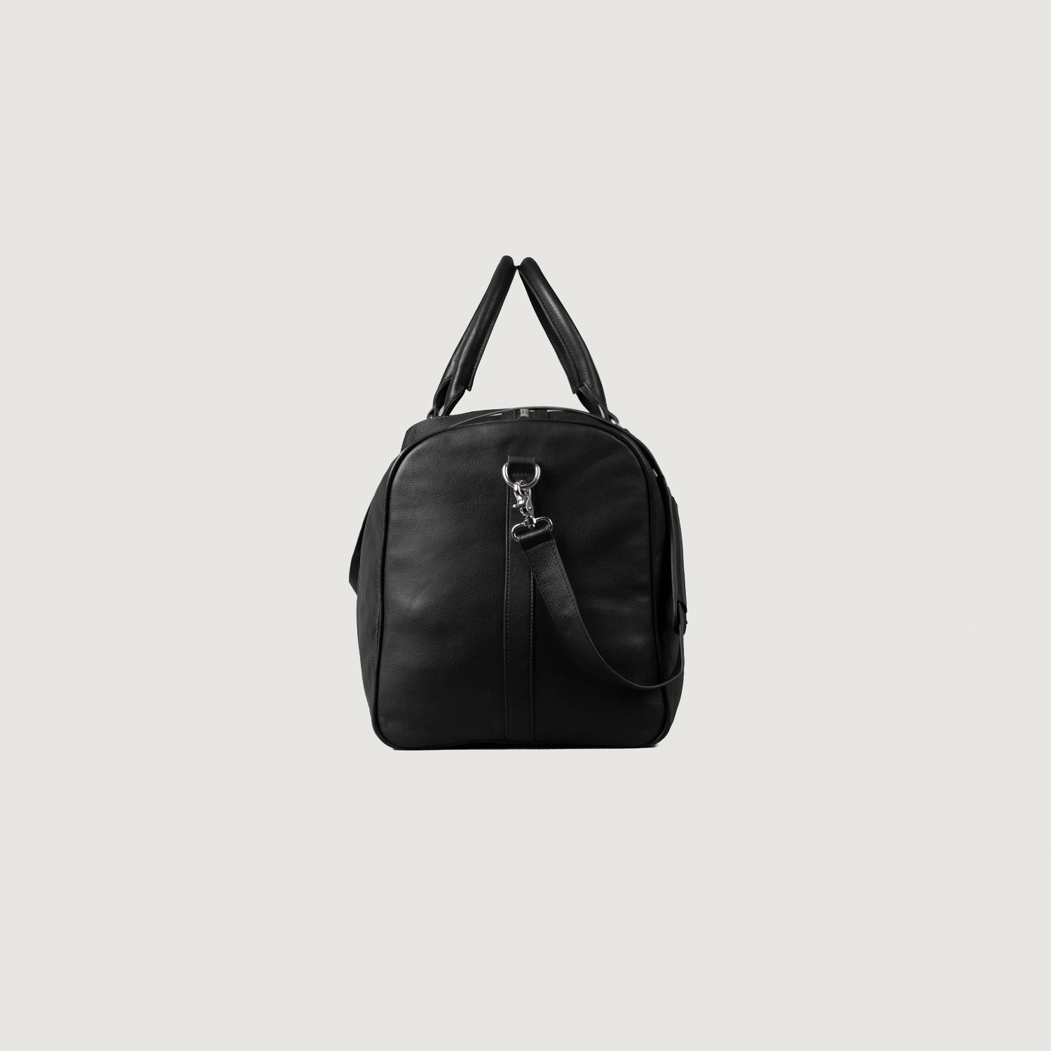 Black Leather Traveling Bag