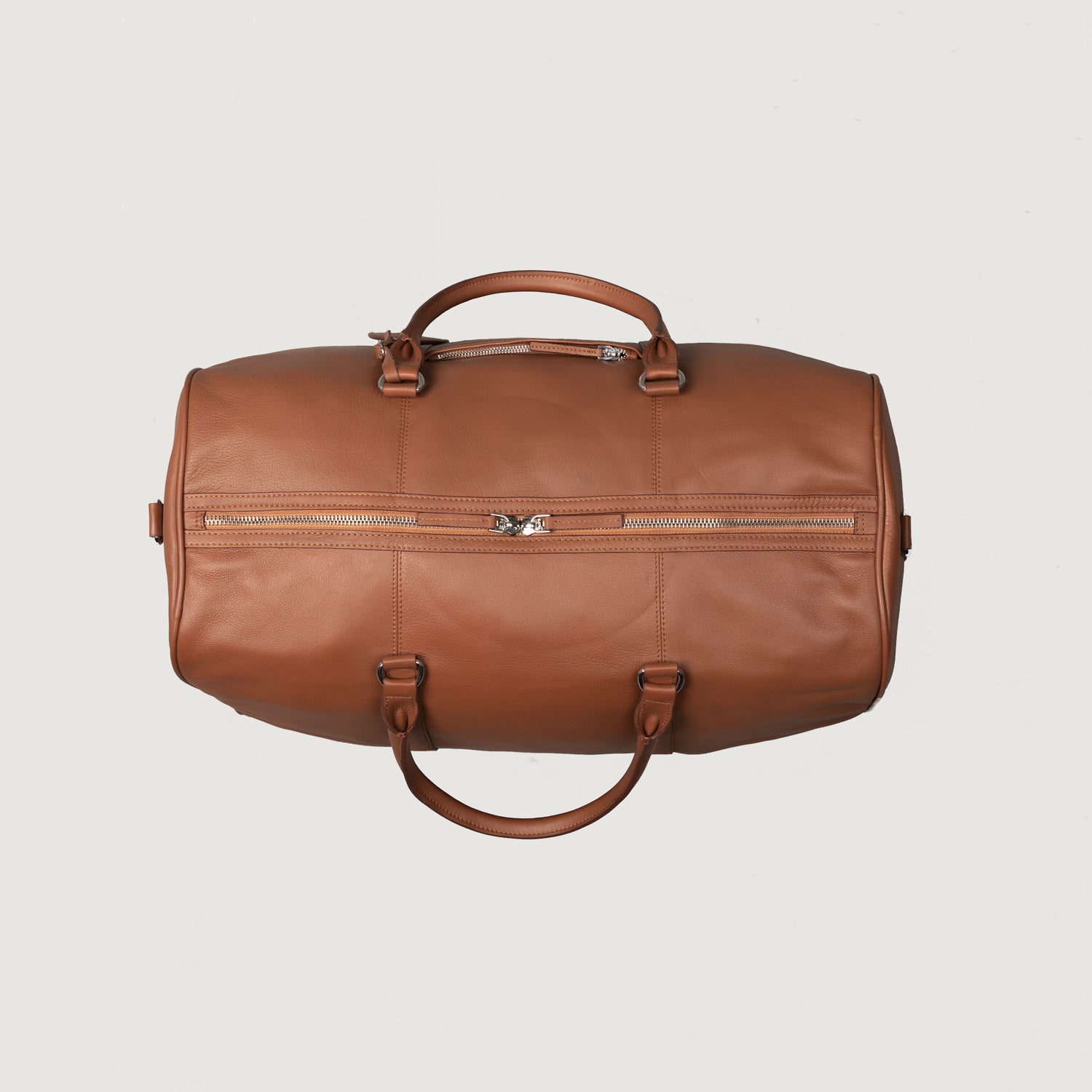 Brown Leather Traveling Bag