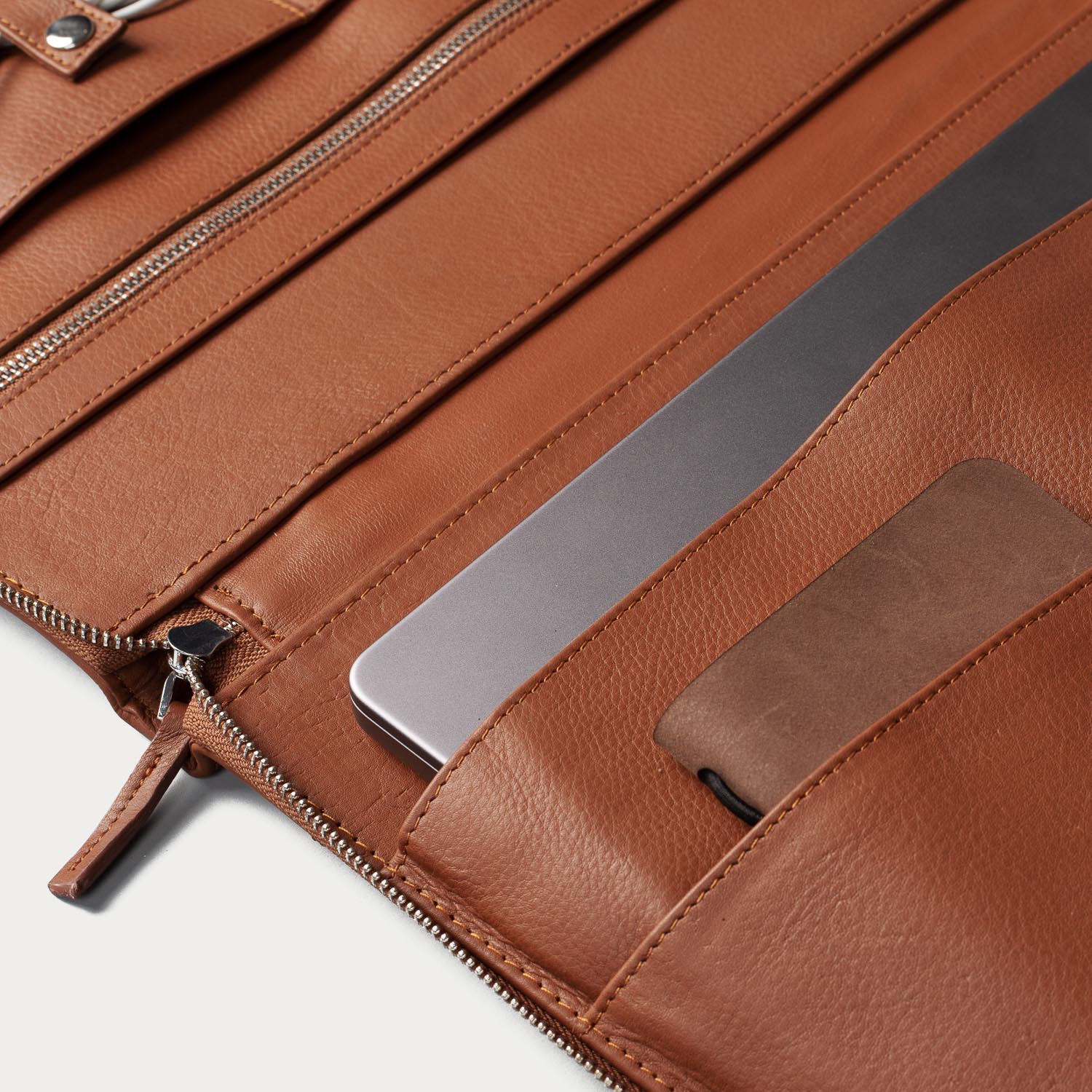 Brown Leather Folio Organizer