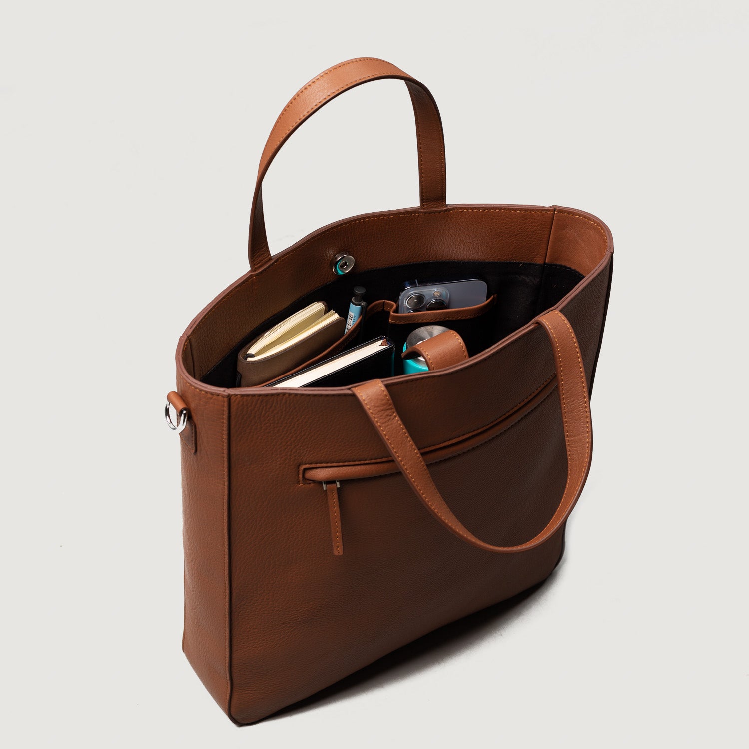 Brown Leather Tote Bag