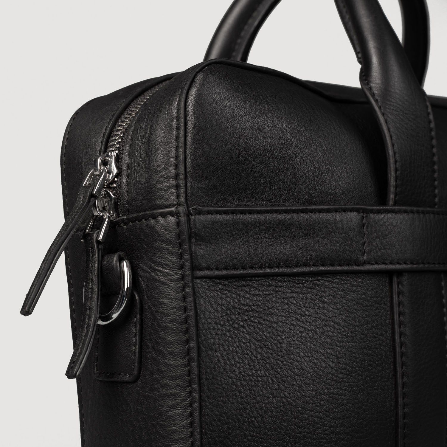 Black Leather Briefcase Bags