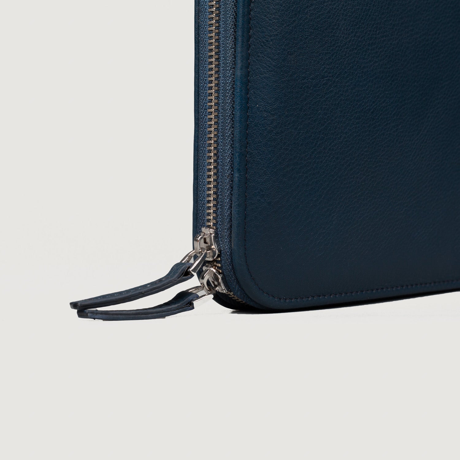 Blue Leather Folio Organizer