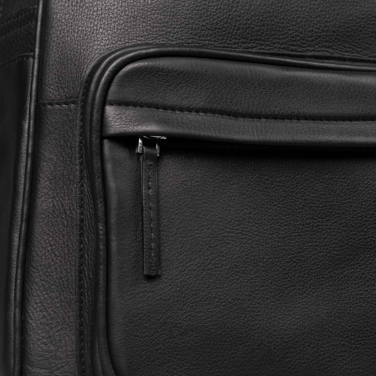 Black Leather Backpack