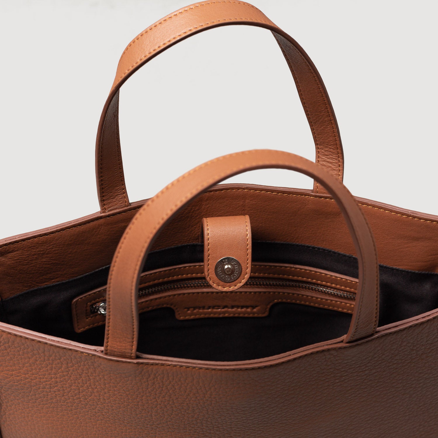 Brown Leather Tote Bag