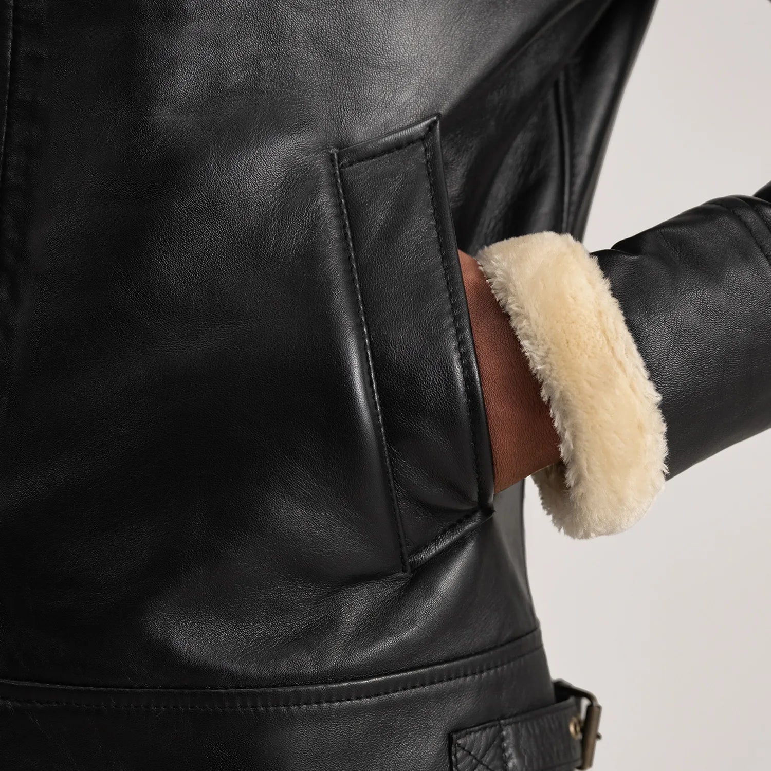 Francis B-3 Leather Bomber Jacket