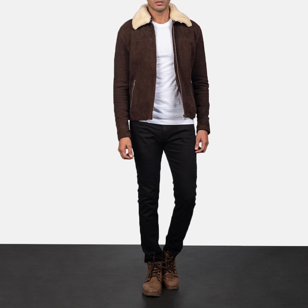 Coffner Shearling Fur Jacket Suede