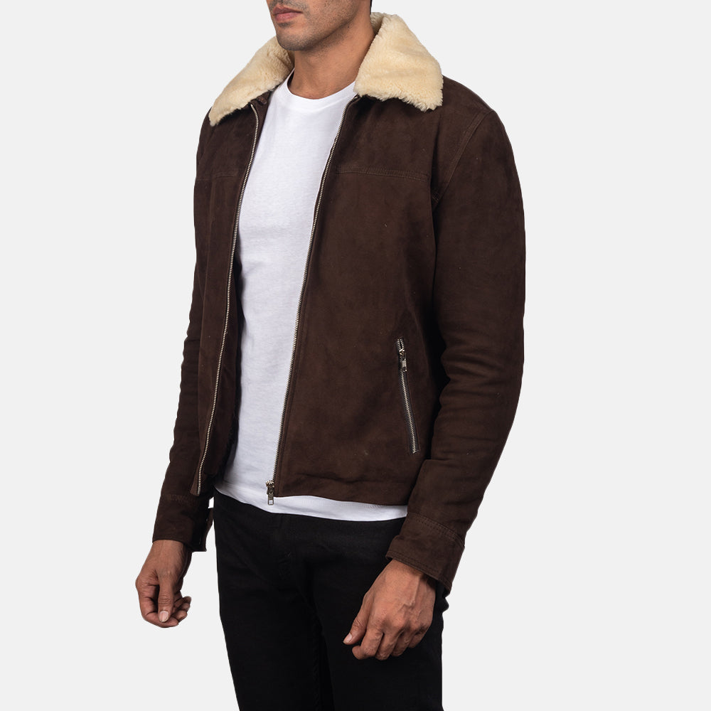 Coffner Shearling Fur Jacket Suede
