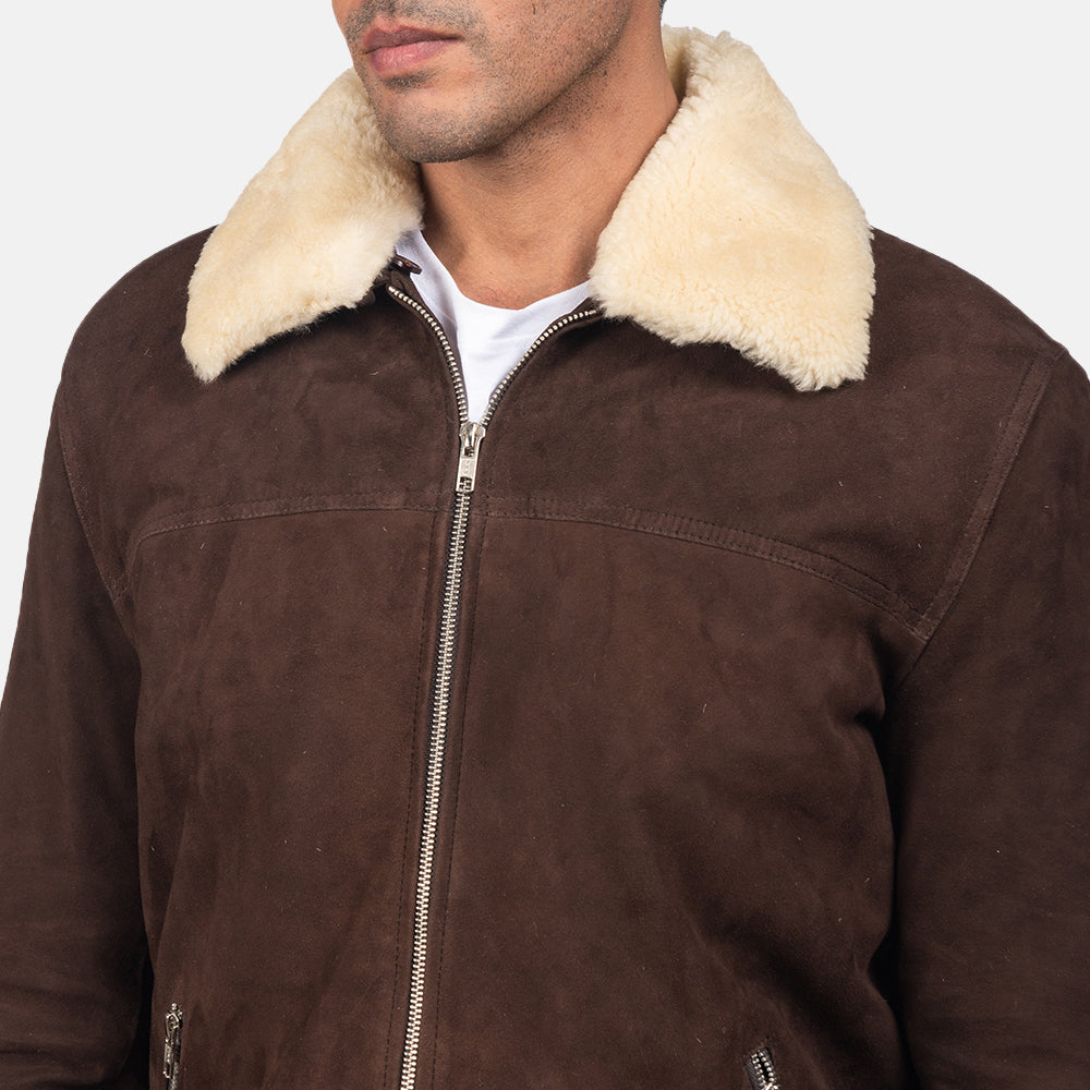 Coffner Shearling Fur Jacket Suede
