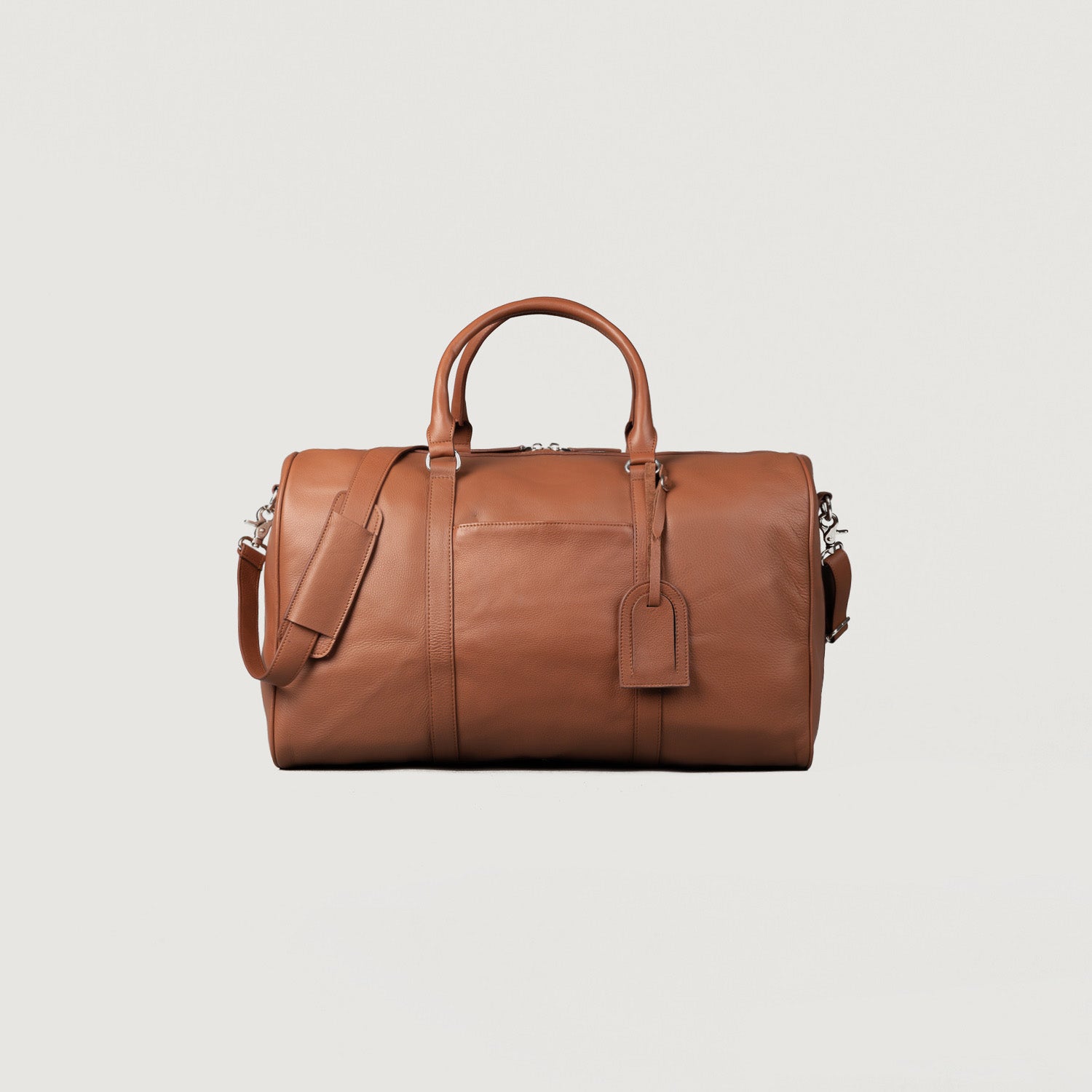 Brown Leather Traveling Bag