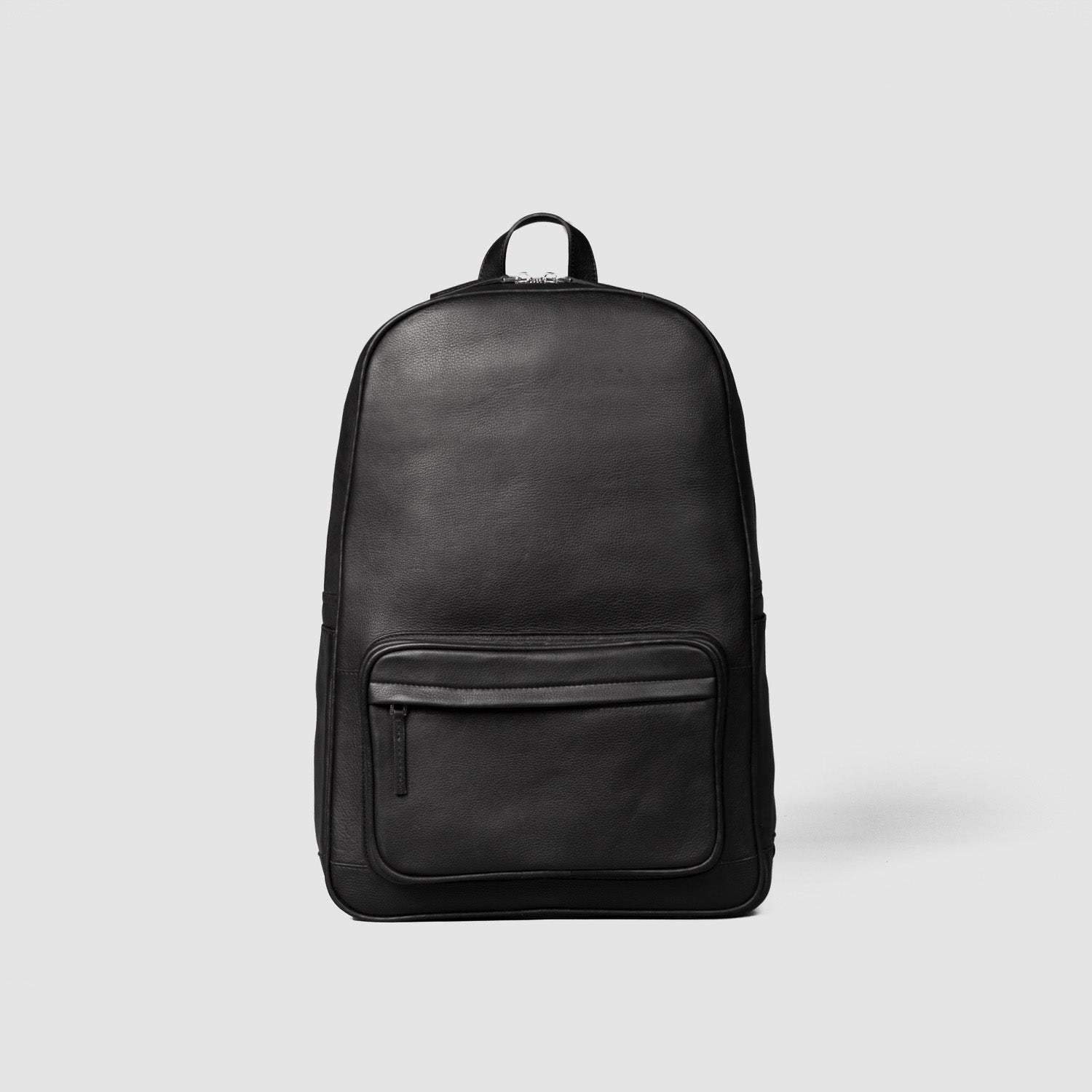 Black Leather Backpack