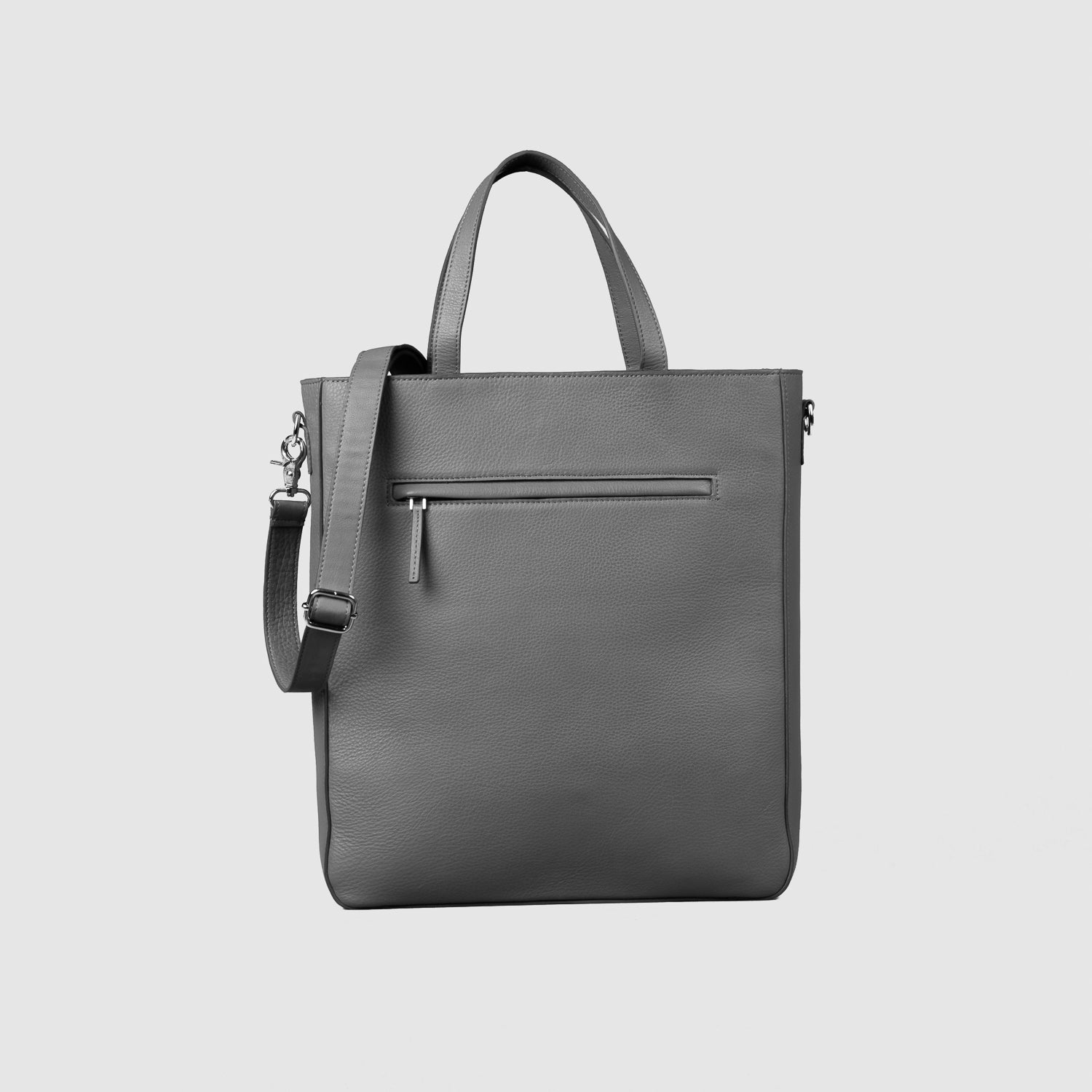 Gray Leather Tote Bags