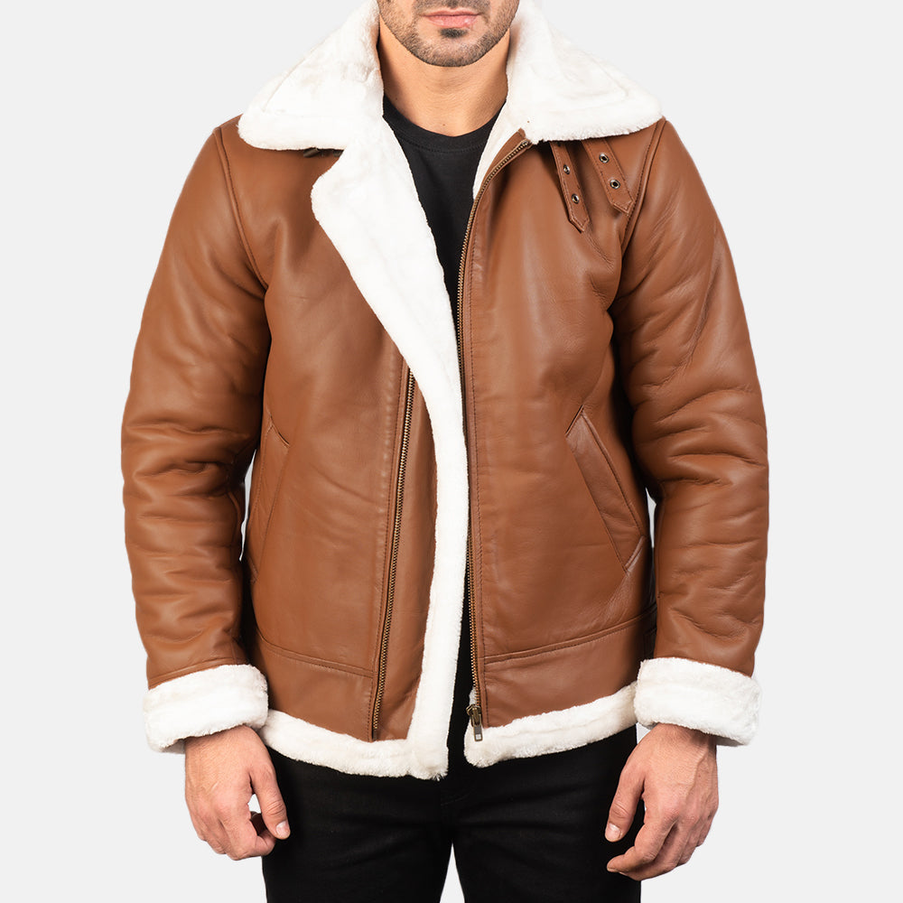 Francis B-3 Leather Bomber Jacket
