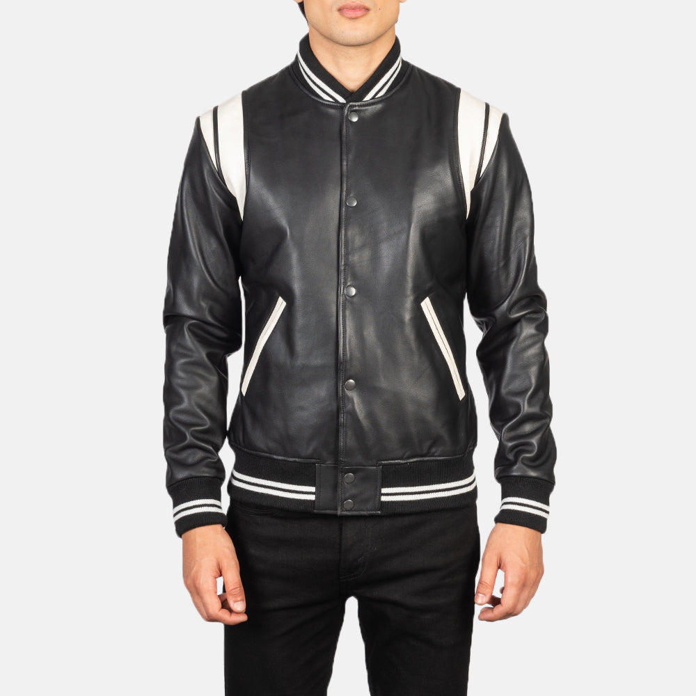 Dantee Leather Varsity Jacket