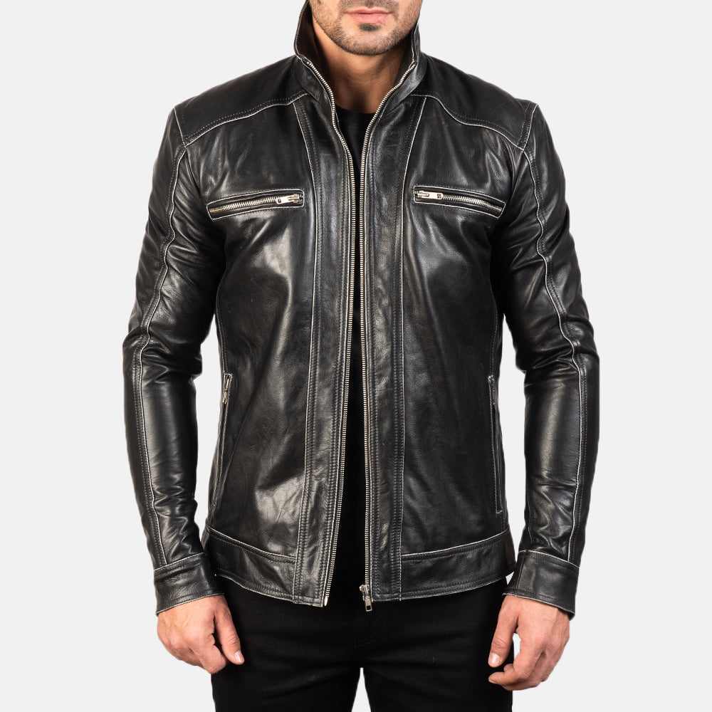 Hudson Leather Biker Jacket