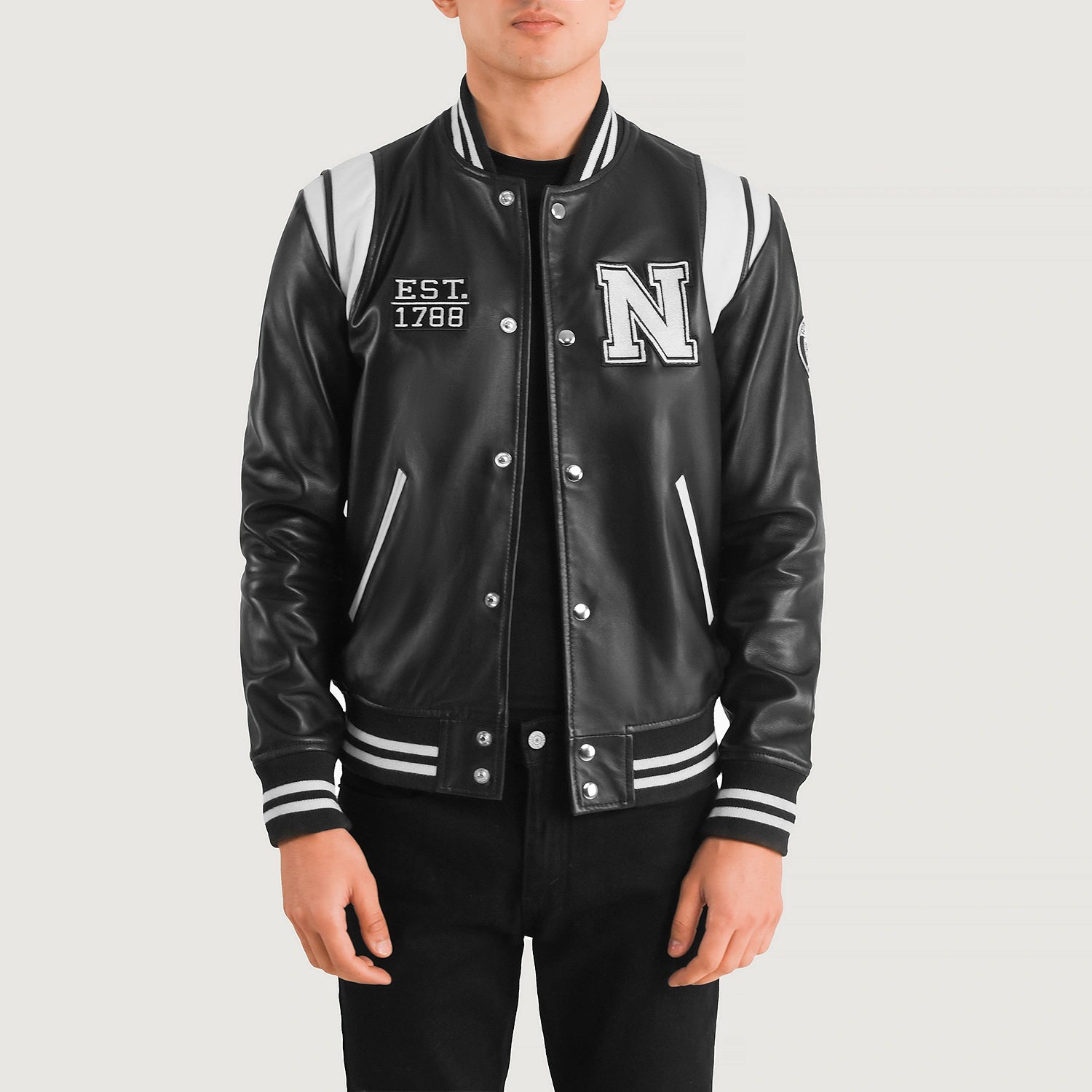 Liberte Leather Varsity Jacket