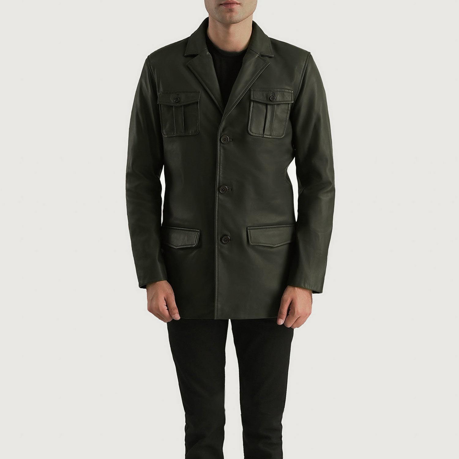 Ray Cutler Leather Blazer