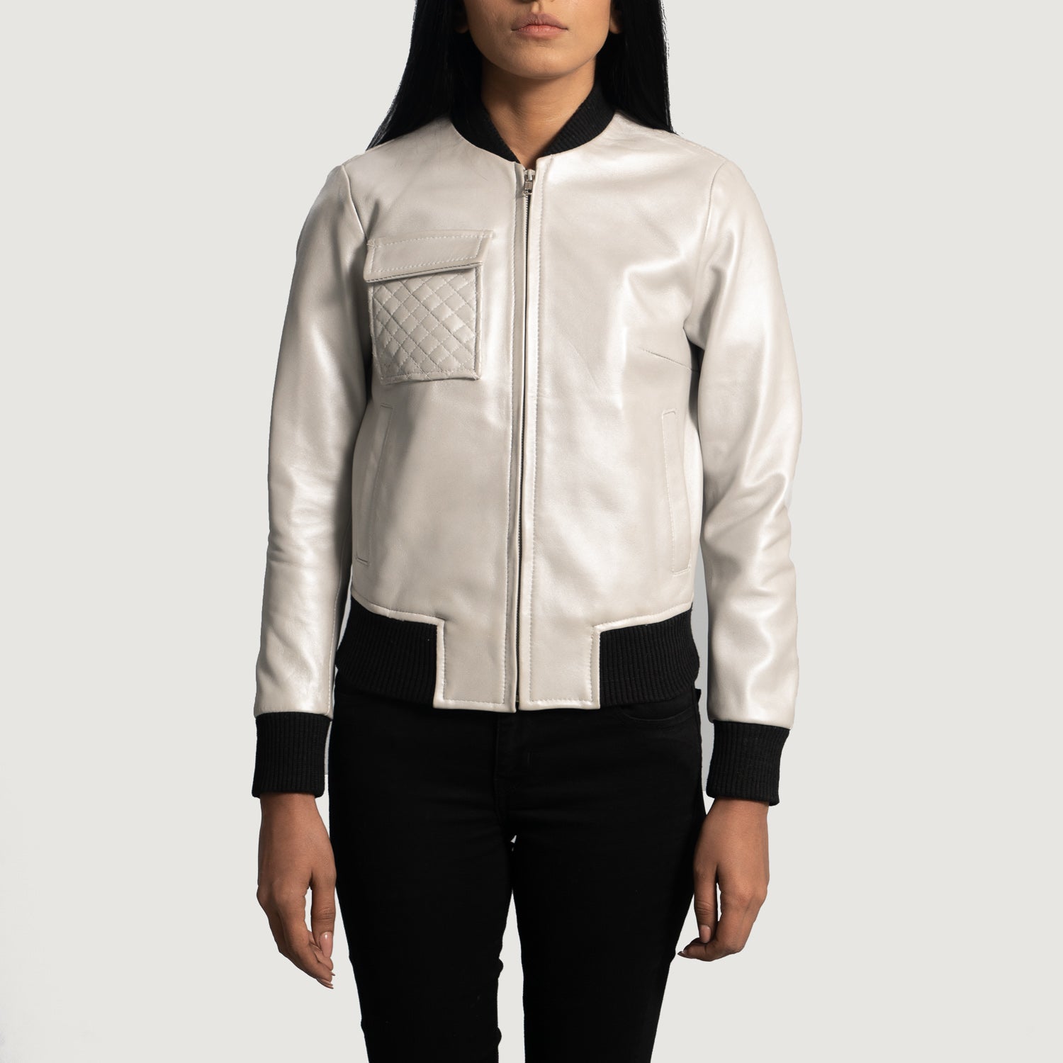 Lana Bomber Leather Jacket