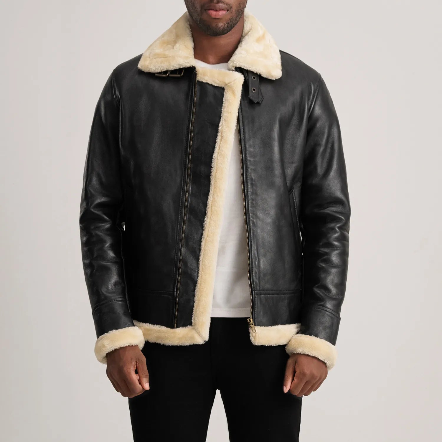 Francis B-3 Leather Bomber Jacket