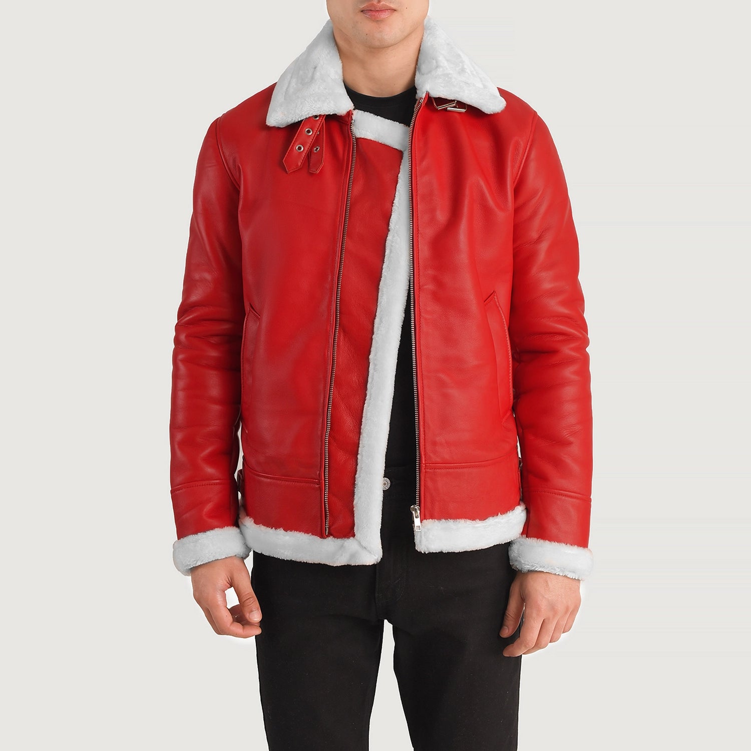 Francis B-3 Leather Bomber Jacket