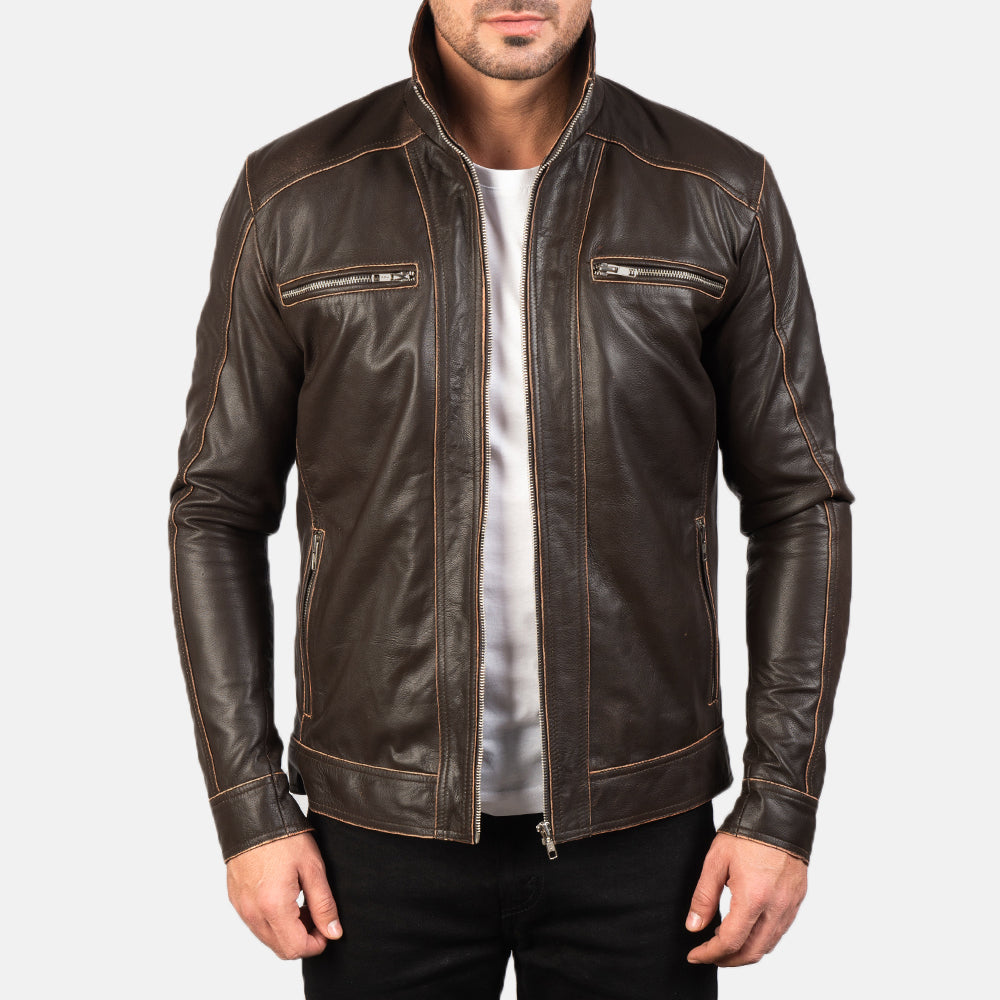 Hudson Leather Biker Jacket