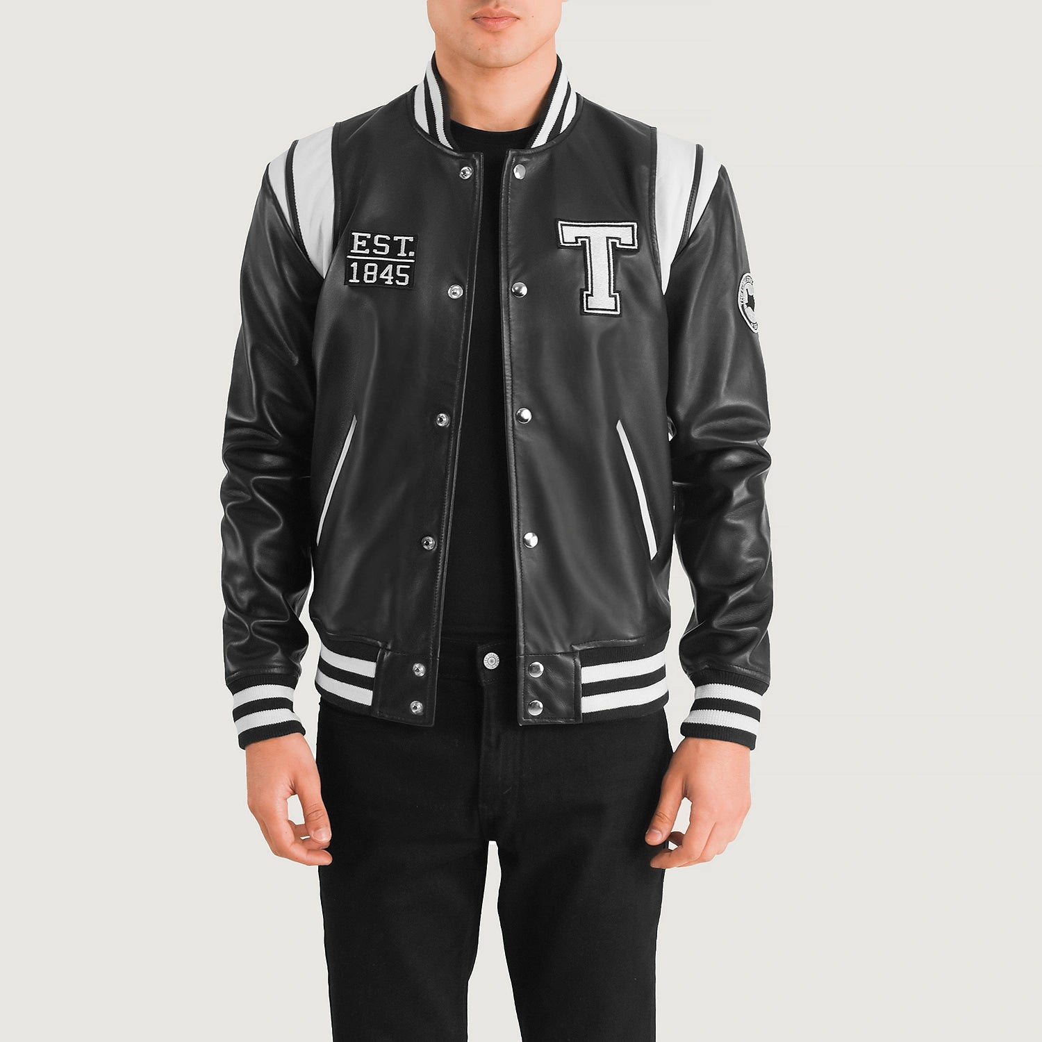 Liberte Leather Varsity Jacket