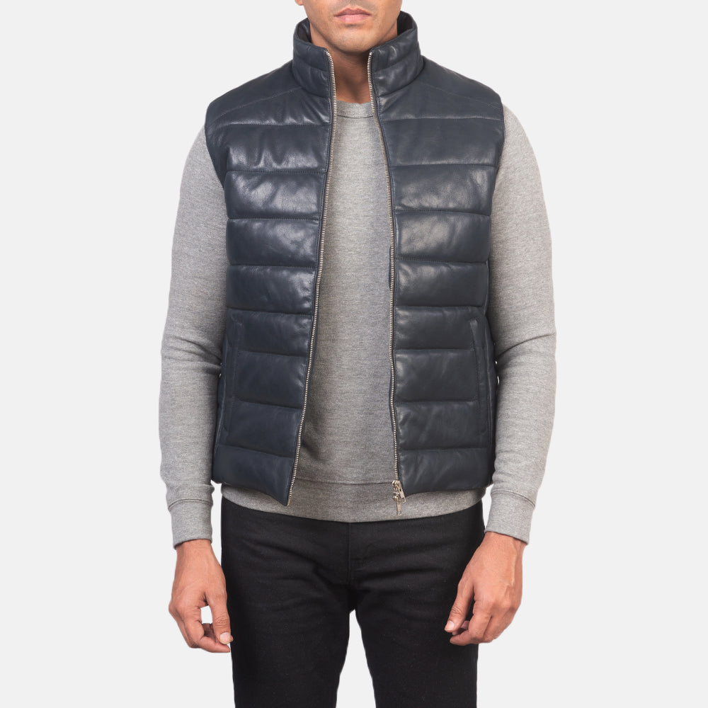 Reeves Leather Puffer Vest