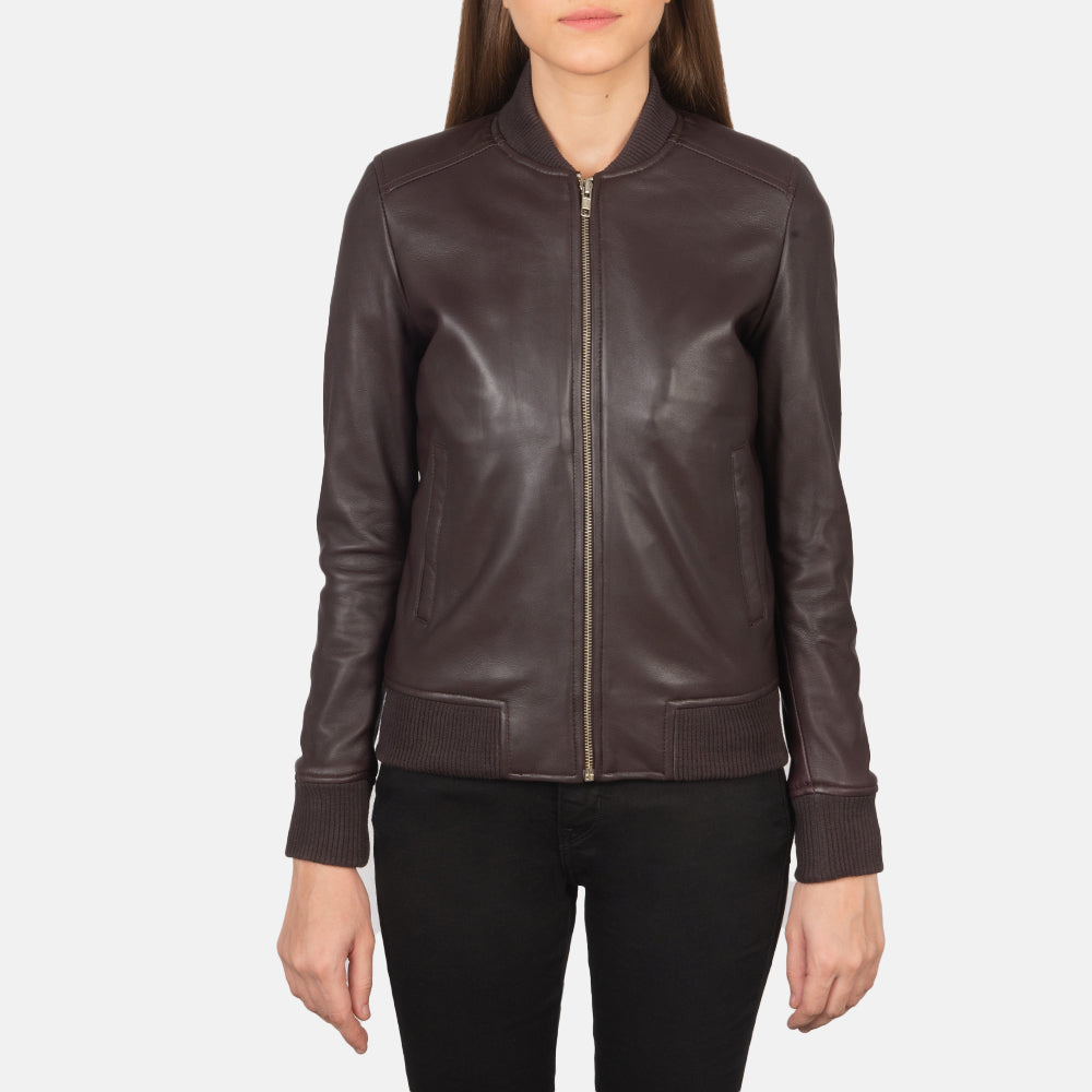 Bliss Leather Bomber Jacket