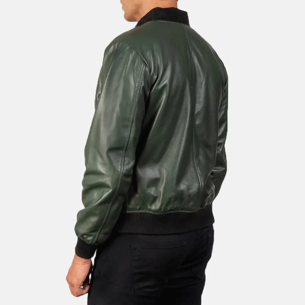 Shane Leather Bomber Jacket