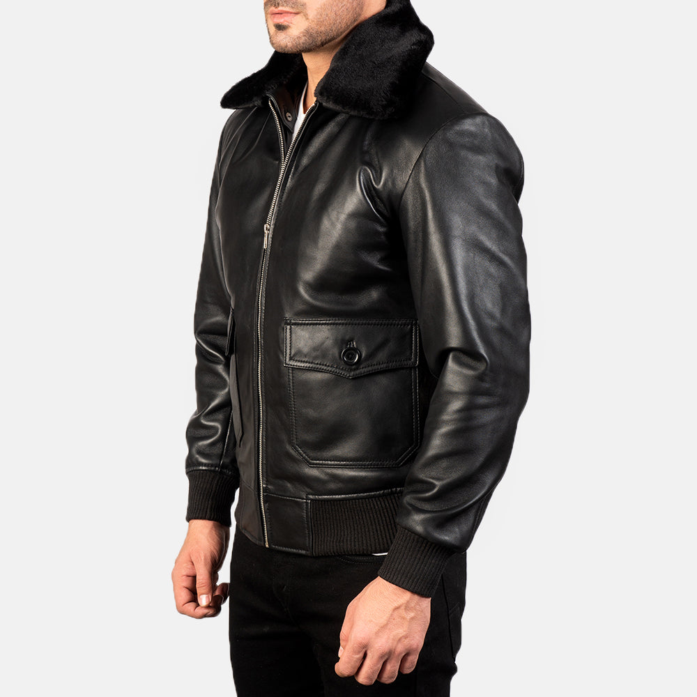 Airin G-1 Leather Bomber Jacket