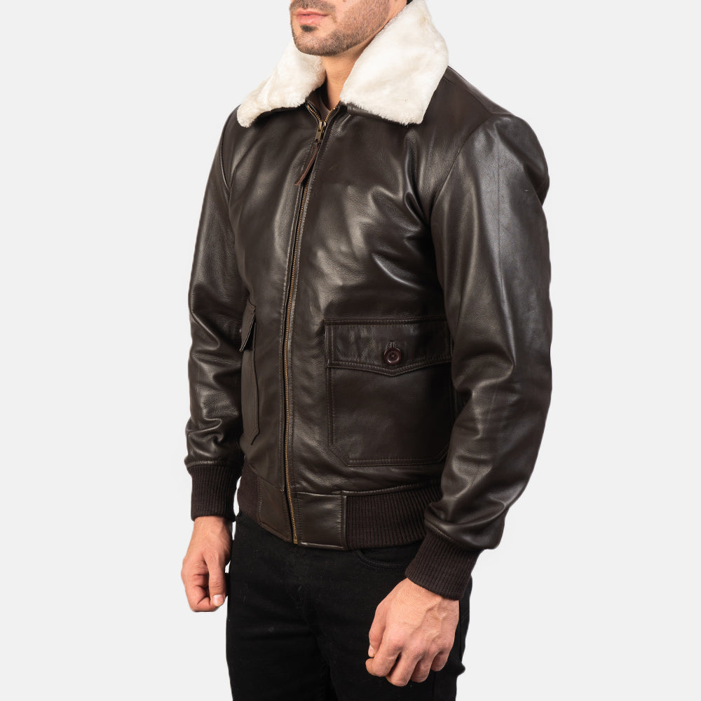 Airin G-1 Leather Bomber Jacket