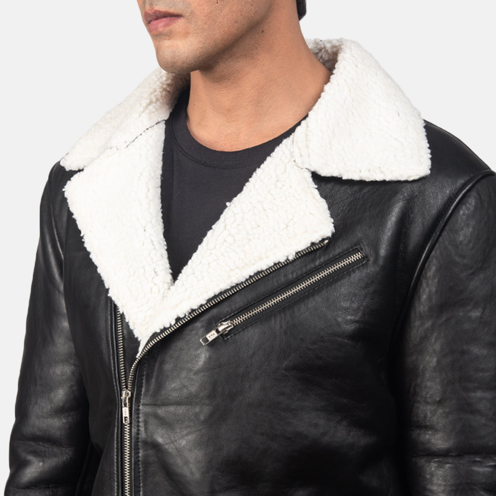 Alberto Shearling Leather Jacket