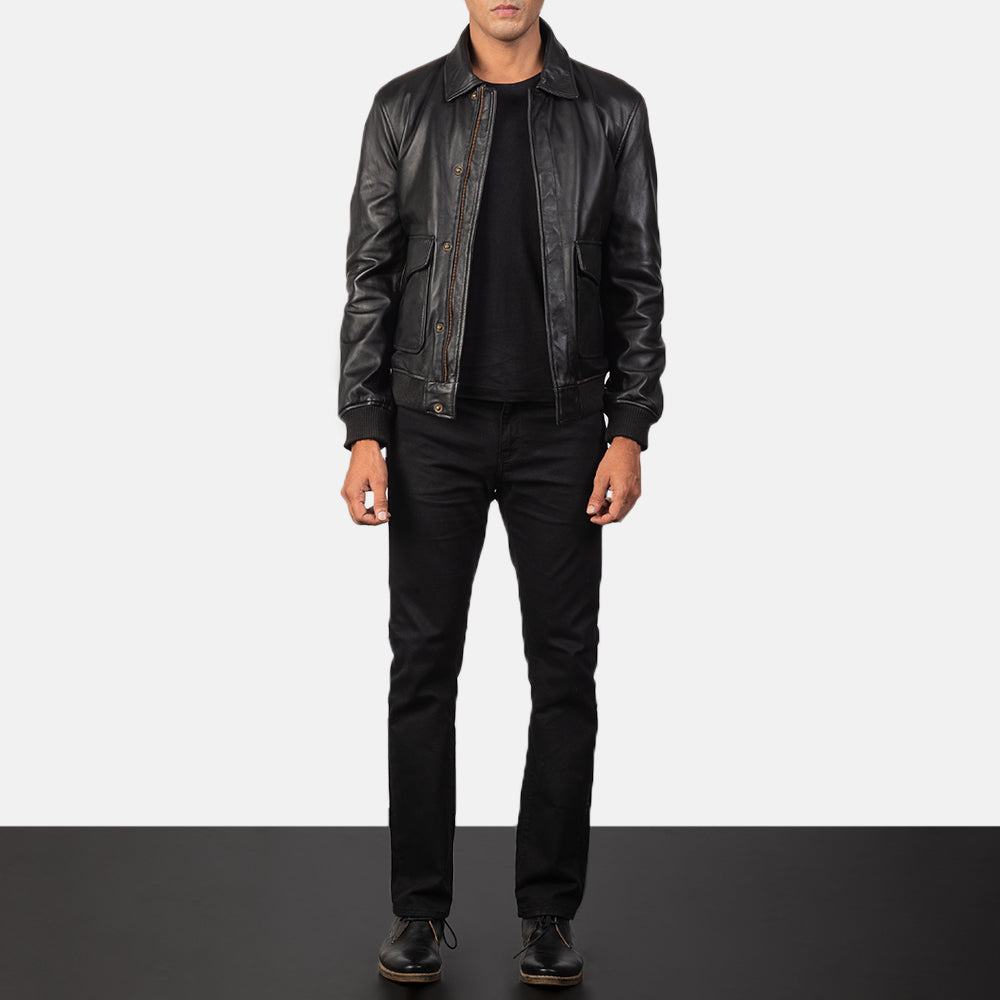 Coffmen A2 Leather Bomber Jacket