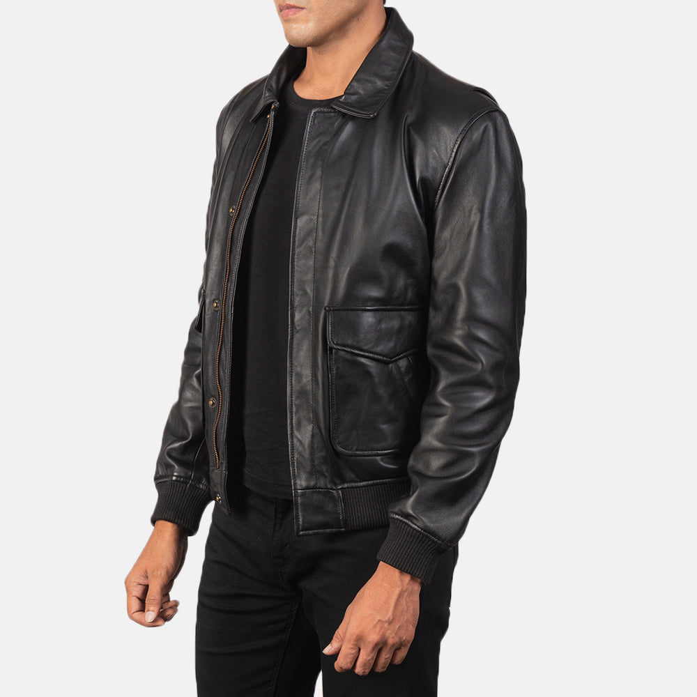 Coffmen A2 Leather Bomber Jacket