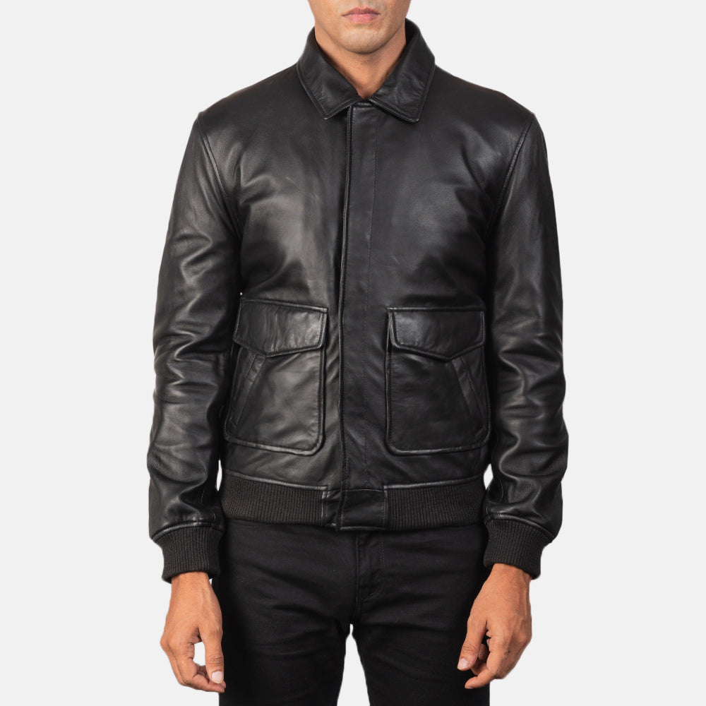 Coffmen A2 Leather Bomber Jacket