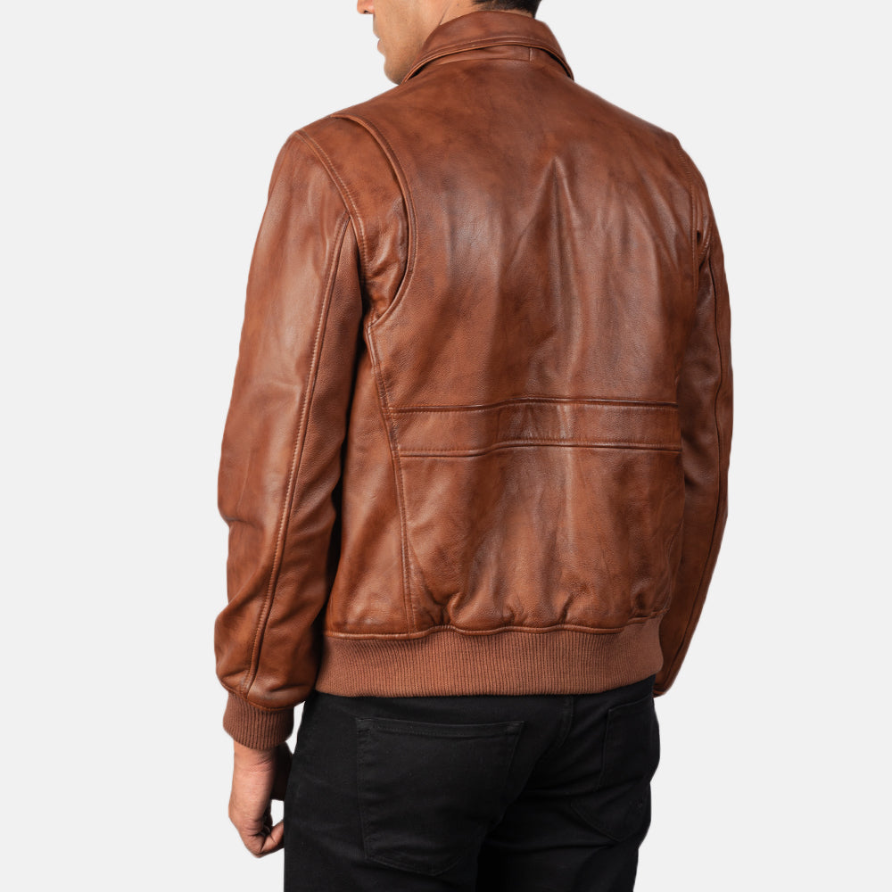 Coffmen A2 Leather Bomber Jacket
