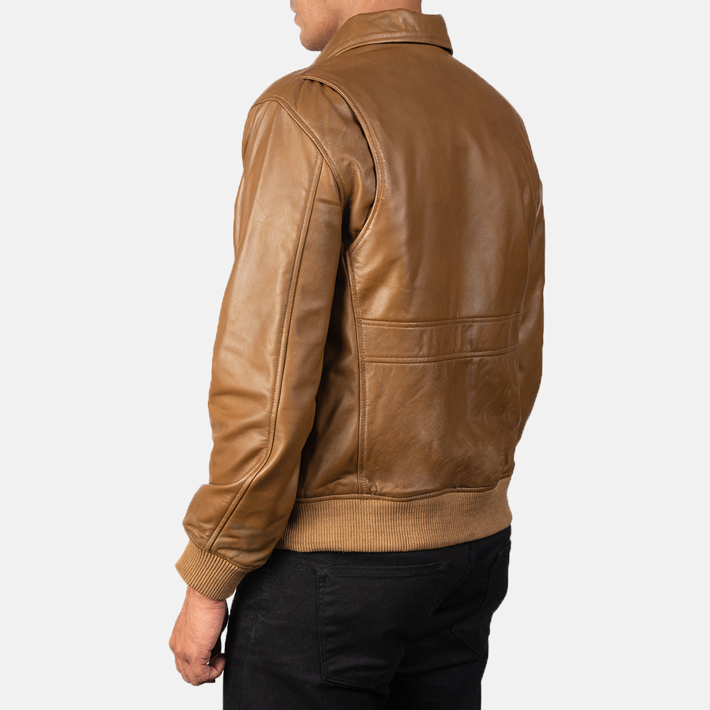Coffmen A2 Leather Bomber Jacket