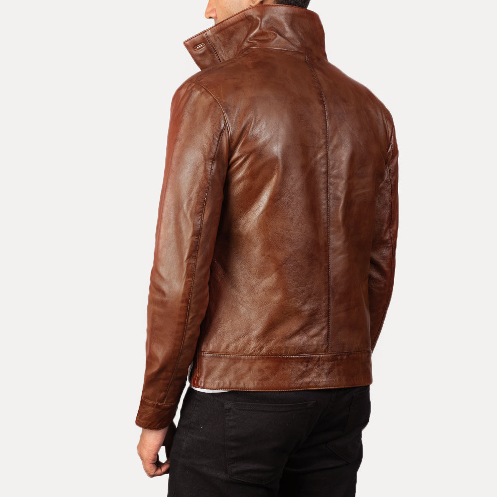 Columbus Leather Bomber Jacket