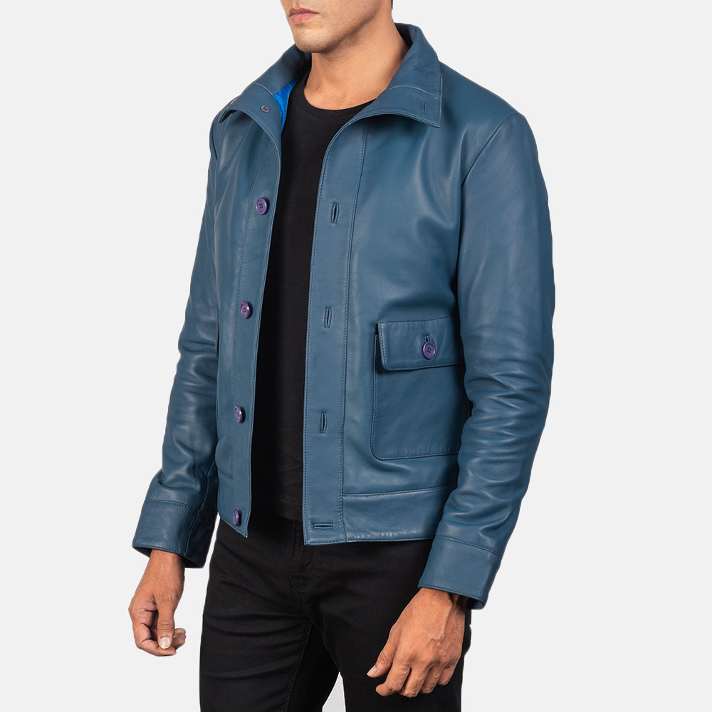 Columbus Leather Bomber Jacket