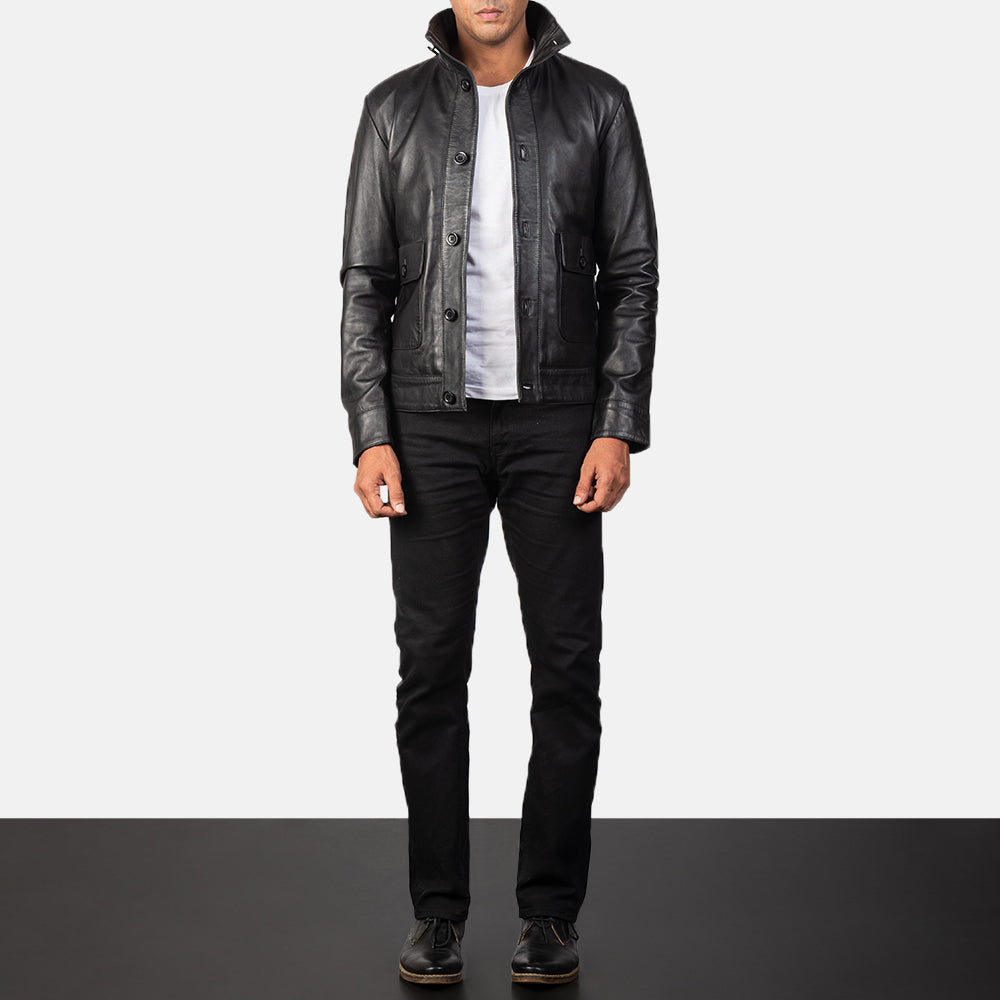 Columbus Leather Bomber Jacket