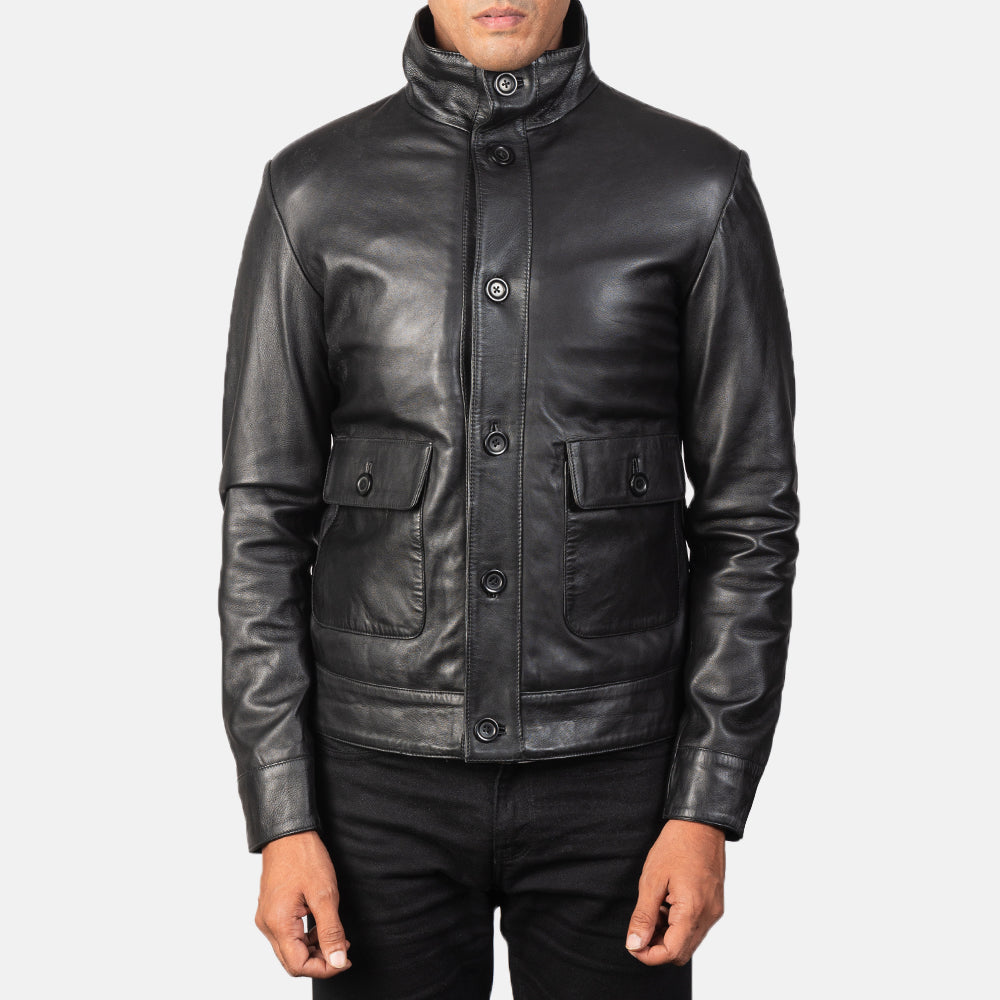 Columbus Leather Bomber Jacket