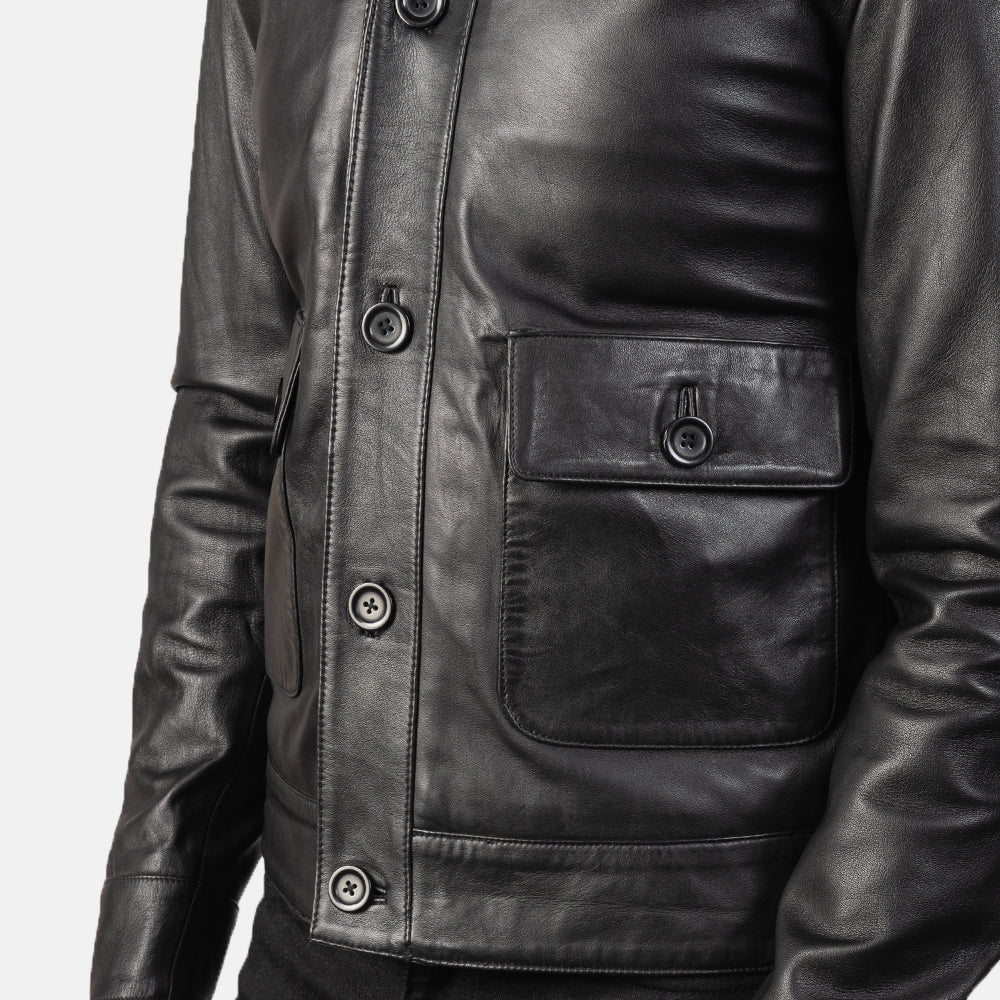 Columbus Leather Bomber Jacket