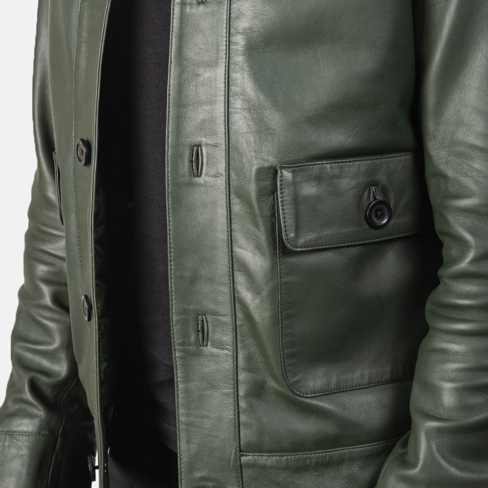 Columbus Leather Bomber Jacket