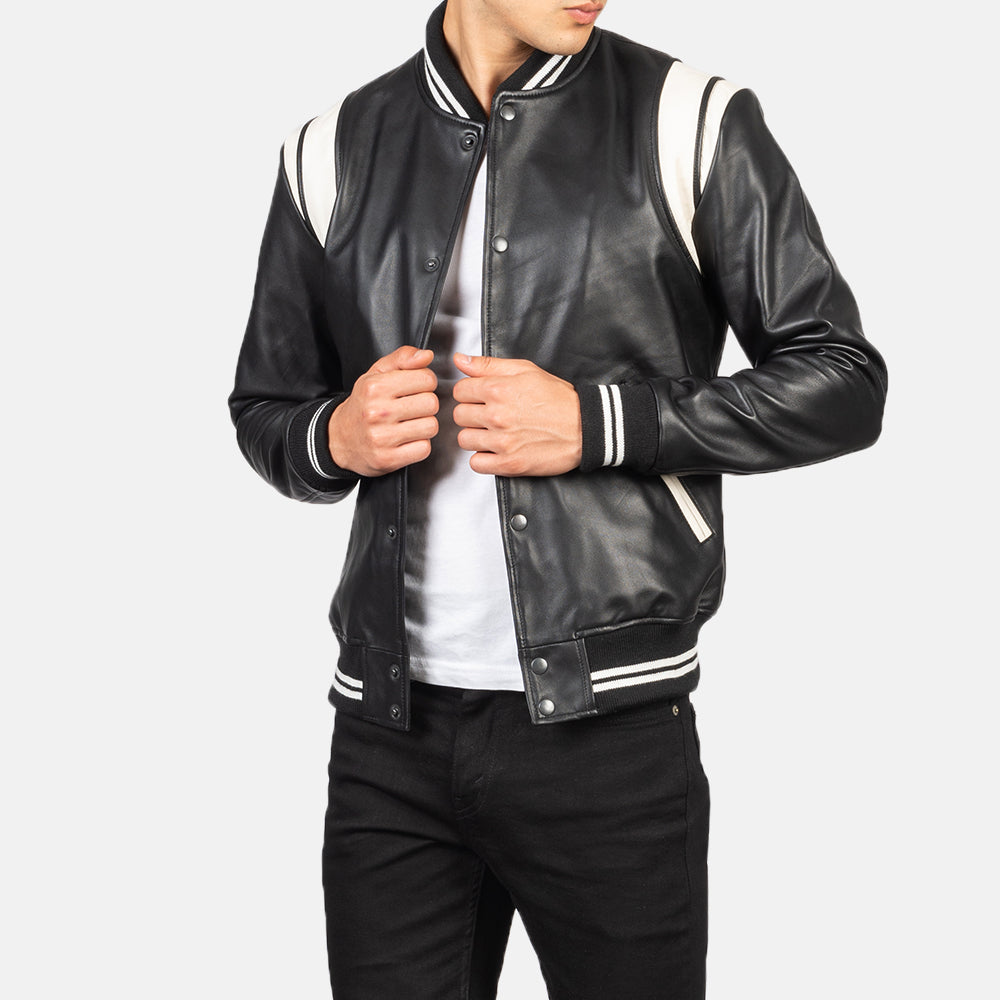 Dantee Leather Varsity Jacket