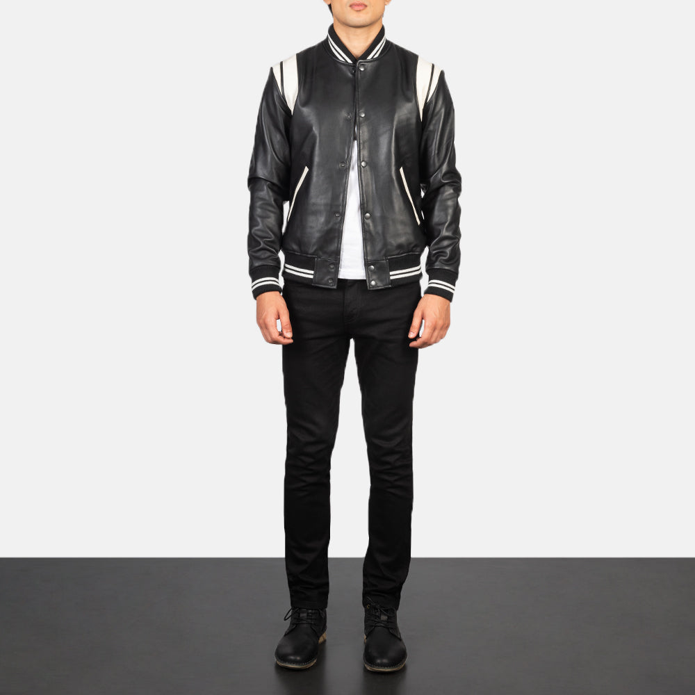 Dantee Leather Varsity Jacket