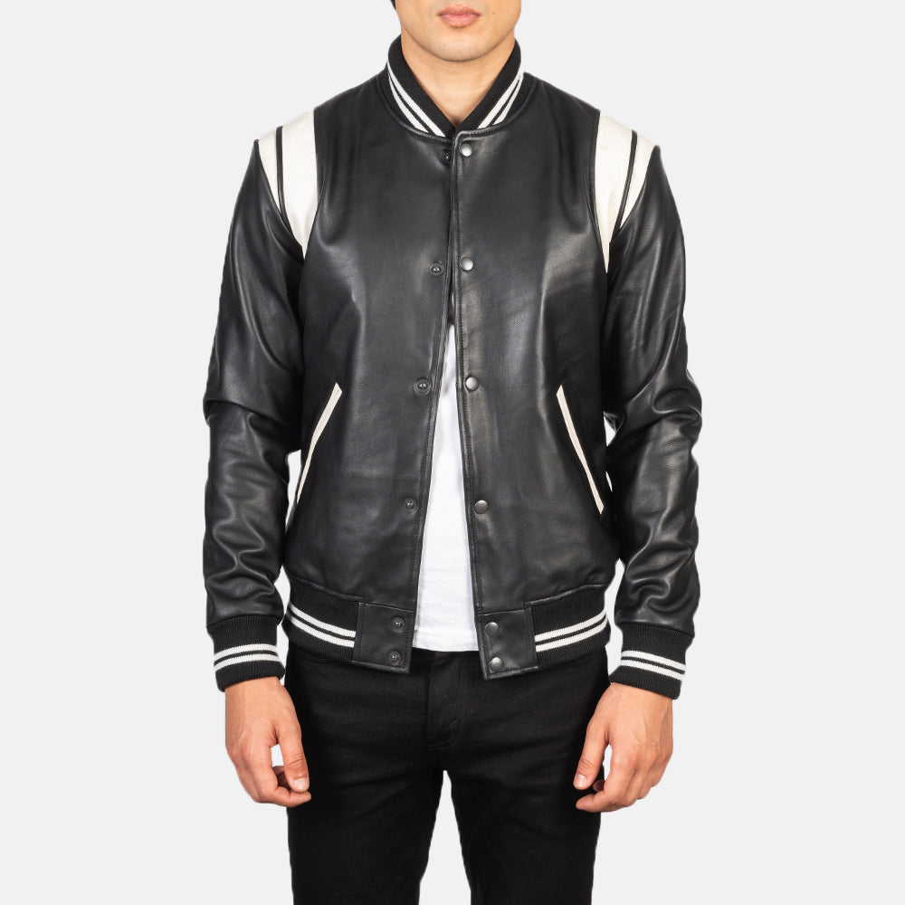 Dantee Leather Varsity Jacket